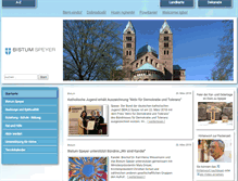 Tablet Screenshot of bistum-speyer.de